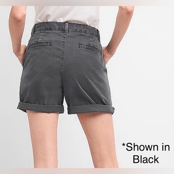 💚 GAP Women’s Girlfriend Chino Shorts Khaki Green NWOT, Size 2 - Picture 6 of 14